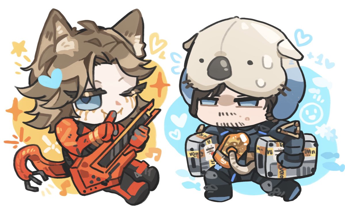 kaite_xyxy's tweet photo. 🐈  x 🦦 

#Samhiggs #DeathStranding2 https://t.co/sPmg8OGpD0
