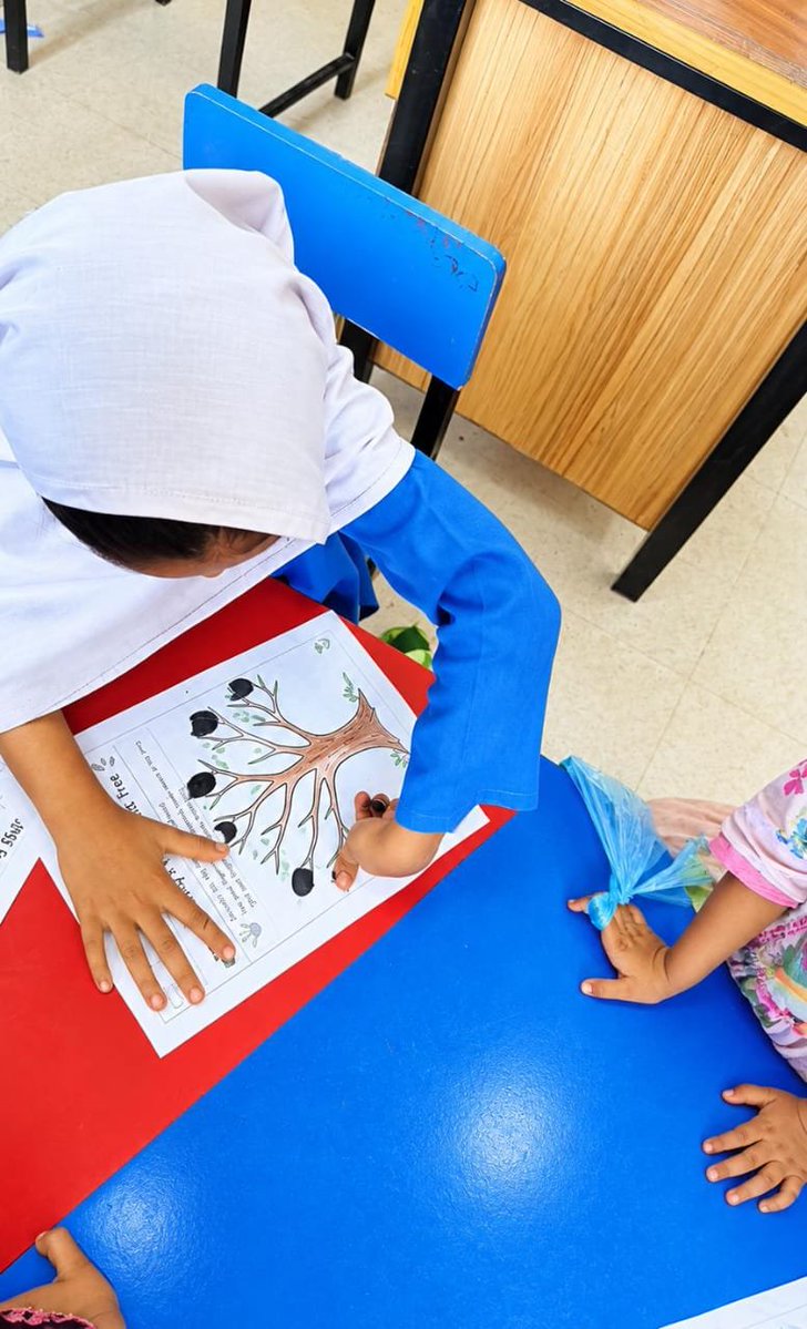 SELDGOS's tweet photo. Our little learners of #ECE at GHSS Sardar Sohrab Khan Sarki, managed by RDF, beautifully explored the value of family love and togetherness through a creative fingerprint tree activity. The activity nurtured creativity, fine motor skills, color recognition, and hand-eye coordination while helping children understand the importance of family bonds. Every fingerprint added a special touch of love to this beautiful symbol of unity.
#ECCE #EarlyChildhoodEducation #SindhSchools #LearningThroughPlay #ActivityBasedLearning #RDF #SindhSchoolsReimagined #Sindh
@sardarshah1 @BBhuttoZardari
@MuradAliShahPPP @MinisterEduGos