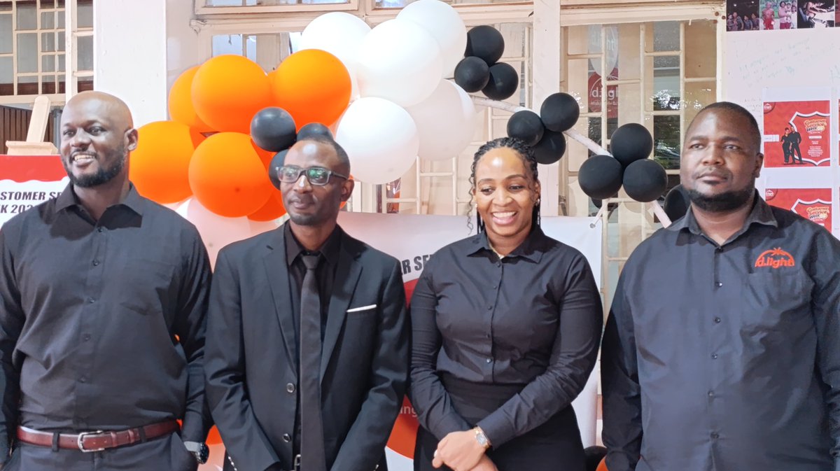 dlight_ug's tweet photo. Theme: Black.  Our first day of Customer Service Week   #CSW #dlightUg #theextramile https://t.co/o0oYkZwt9x