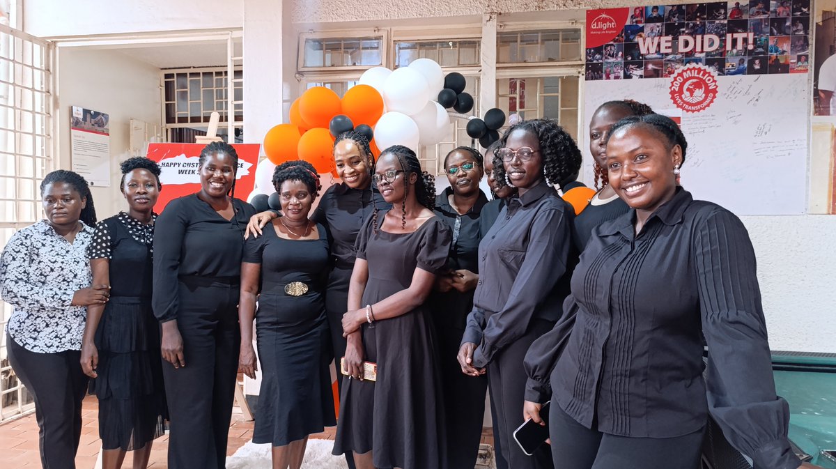 dlight_ug's tweet photo. Theme: Black.  Our first day of Customer Service Week   #CSW #dlightUg #theextramile https://t.co/o0oYkZwt9x