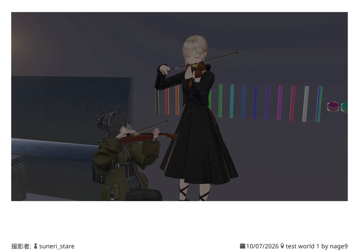 nage9_VR's tweet photo. バイオリンでも合流(セッション)しました。
画はサマになっているが演奏は... https://t.co/Xx2c8y1BnP