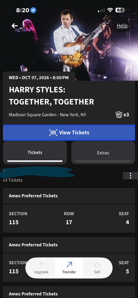 narrydips's tweet photo. SELLING THREE (3) TICKETS FOR HARRY STYLES AT MSG TOMORROW OCTOBER 7TH!! LOWER LEVEL SECTION 115! SELLING AT FACE VALUE, DM FOR MORE INFO!! https://t.co/OSaYYCLTfE