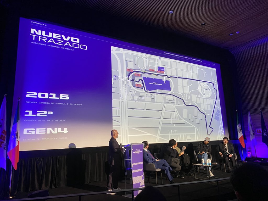 JordiAVZ's tweet photo. 🚨Sujeto a homologación, pero se ha oficializado el trazado que la Gen4 estrenará en la próxima edición del #MexicoCityEPrix 🇲🇽

22 curvas, incluida la chicana en la curva plana.

#FormulaE https://t.co/QIbXevd9qK