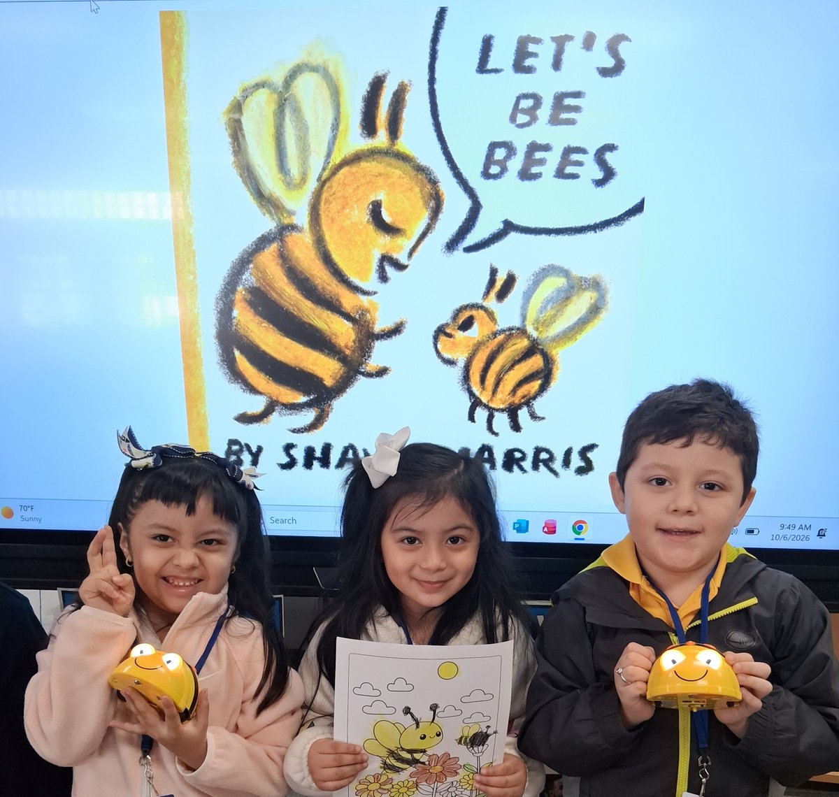 KSosa95927552's tweet photo. Layering reading with experiences makes learning meaningful. Let's Be Bees is a fun read, but even more fun after learning to use BeeBots for coding and really BE BEES!

#margaretbhenderson @DISD_Libraries @DISDLibDirector @Henderson_M_B https://t.co/07nQ8TxYnA