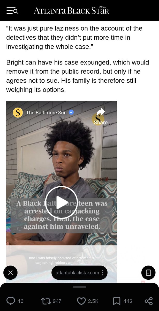 Fly_Sistah's tweet photo. They wrongfully arrested an innocent teenager &amp; had him wearing an ankle monitor &amp; now are trying to blackmail him by refusing to expunged his record unless he agrees not to sue. He was prevented from continuing his job as a pharmacy technician, missed promotion &amp; graduation. https://t.co/nN1tr375mS