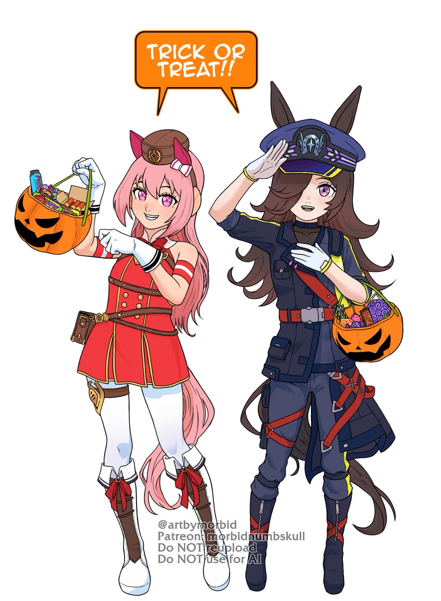 artbymorbid's tweet photo. #ウマ娘 
#Umamusume 

Umamusume Halloween 🎃 https://t.co/XMiZqVZfRc
