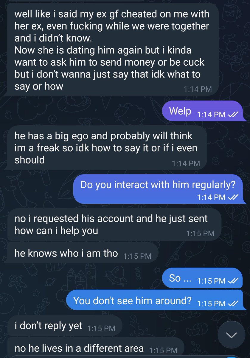 RedObservers's tweet photo. This ex master got cheated on by his gf and came to me asking for advice on how to become a doggo for her new man

Pretty sure he's doing progress 😏 https://t.co/9ZUuvvhoL4