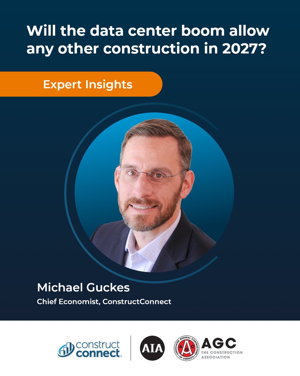 ConstructConnx's tweet photo. One outlook. Four lenses.

Ken Simonson, Michael Guckes, Richard Branch, and Kristy O’Brien will bring design, economic, contractor, project-data, and pipeline perspectives to the Construction Economy Outlook Fall 2026.

https://t.co/zIPjzkTX4M

#ConstructionStartsHere https://t.co/E2hPXb3Rub
