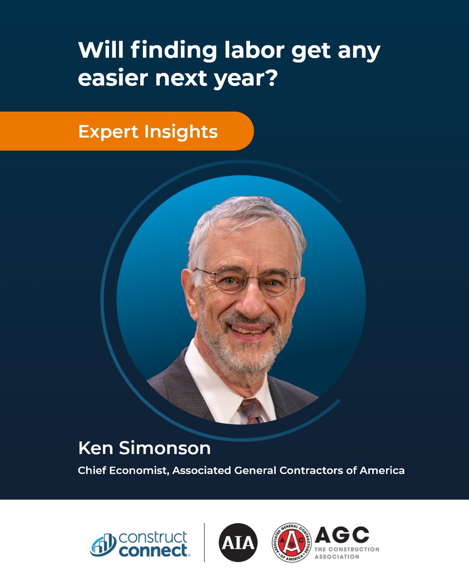 ConstructConnx's tweet photo. One outlook. Four lenses.

Ken Simonson, Michael Guckes, Richard Branch, and Kristy O’Brien will bring design, economic, contractor, project-data, and pipeline perspectives to the Construction Economy Outlook Fall 2026.

https://t.co/zIPjzkTX4M

#ConstructionStartsHere https://t.co/E2hPXb3Rub