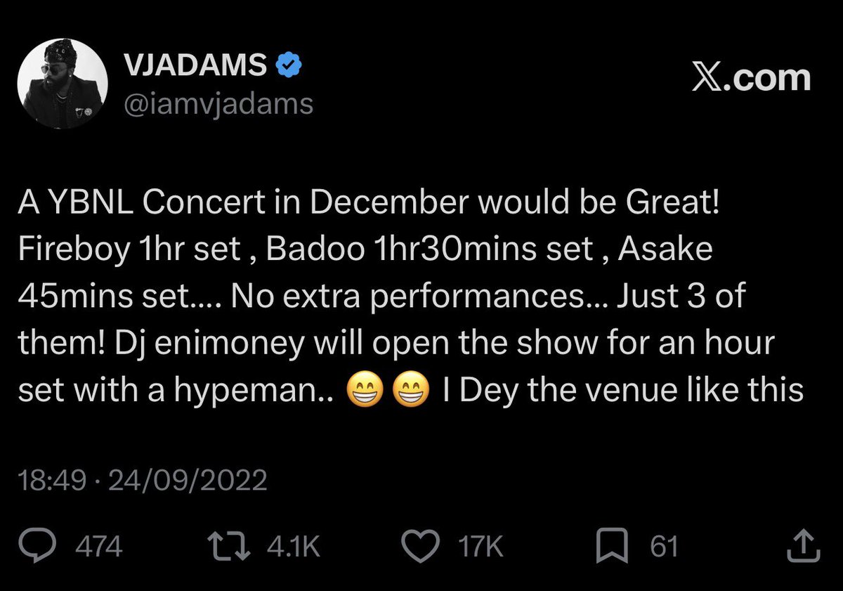 iamvjadams's tweet photo. This post was in 2022 could happen this year https://t.co/BHirBtwv3t