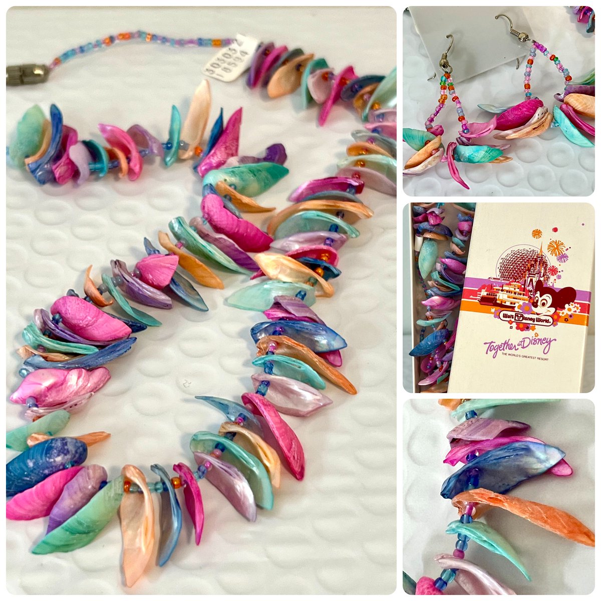 TeriE's tweet photo. VINTAGE #MotherOfPearl Iridescent #SeaShell Pastel Bead Necklace Earrings #1980s

https://t.co/0Mhbzg6FFU

#bohojewelry #vintagefashion #vintageaccessories #vintagejewelryset #Iridescent #pasteljewelry #artisanjewelry #80sFashion #vintagegifts #beachvibes #bohemian #retrofashion https://t.co/2ICalKmKi8