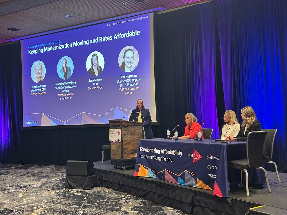 GridForward's tweet photo. What a great two days at GridFWD 2026: Reprioritizing Affordability for Modernizing the Grid!

Thank you to everyone who made this event possible as we work toward modernizing the grid and keeping electricity affordable for all.

We’re looking forward to next year’s #GridFWD! https://t.co/npbbprJ21i