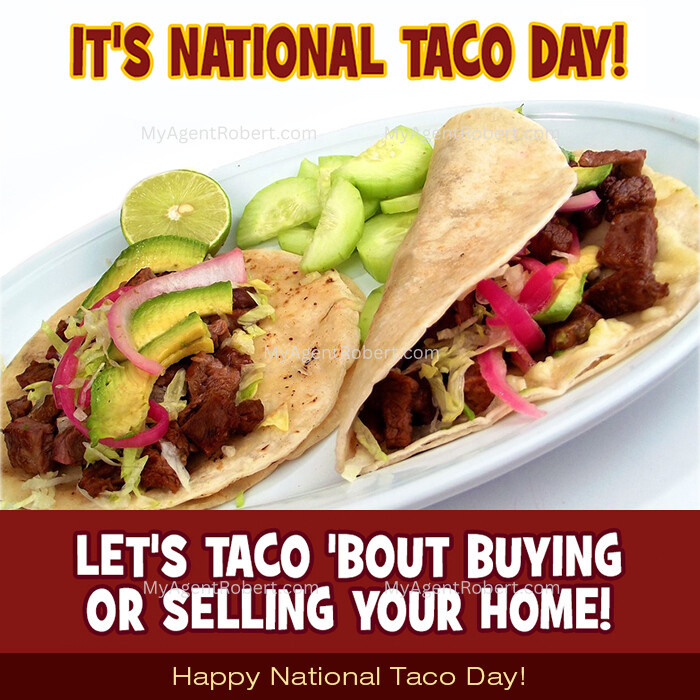 myagentrobert's tweet photo. Why settle for just one taco when you could have your dream home too? Let’s taco ‘bout your next move! 🌮🏡 DM me for spicy listings! #NationalTacoDay #RealEstate #LetsTacoBoutHomes https://t.co/RzldjDUlsh