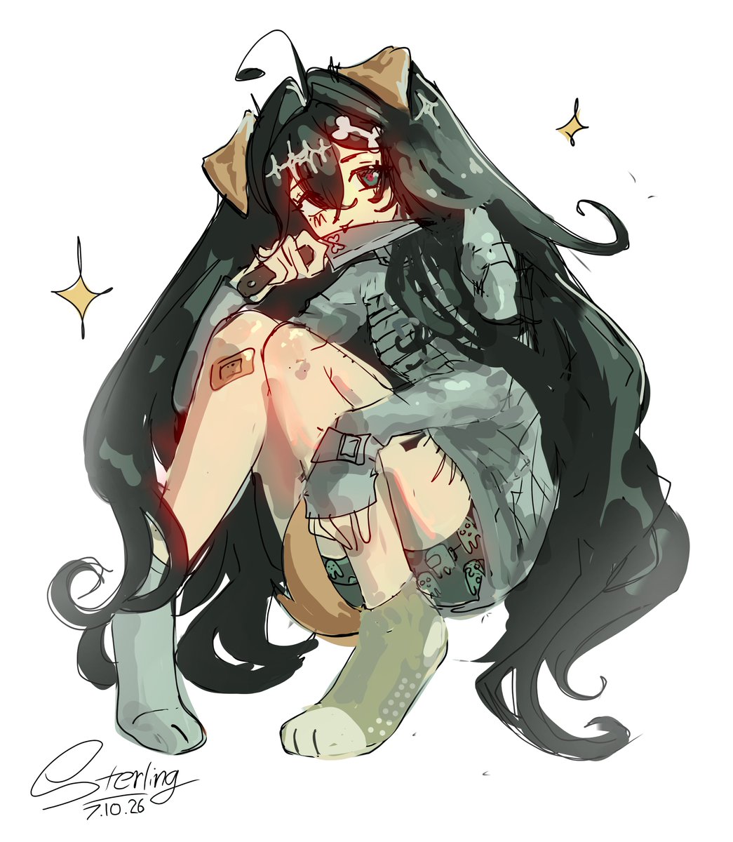 featheredfaerie's tweet photo. LMAO no way I see this whilst drawing puppy girl Kylar #DoL https://t.co/hTRCuA8dSE