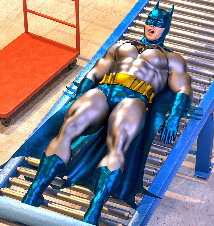 8thSD's tweet photo. Kinktober 2026 - Flatten  
Holy roling pin, Batman! The caped crusader gets ambushed while looking into Joker's latest scheme. But it was all a ploy to test his new printing press. Has the pressure truly gotten to Batman? Find out next time, same bat time, same bat channel. https://t.co/ZkmICw1dkz