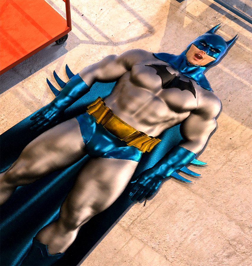 8thSD's tweet photo. Kinktober 2026 - Flatten  
Holy roling pin, Batman! The caped crusader gets ambushed while looking into Joker's latest scheme. But it was all a ploy to test his new printing press. Has the pressure truly gotten to Batman? Find out next time, same bat time, same bat channel. https://t.co/ZkmICw1dkz