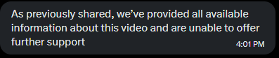 AGlubbable's tweet photo. Most useless DM award goes to YouTube. https://t.co/kKtE0USnJ1