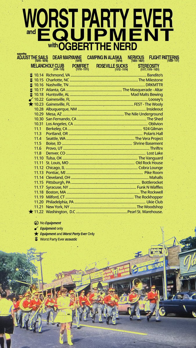 equipment_ohio's tweet photo. big ass tour starts next week. added provo, utah. low tickets in LA

@pennyguarantee bought a miku guitar https://t.co/9xrOtqEDv2