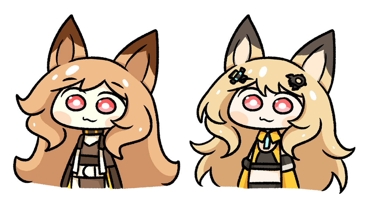 mumei518's tweet photo. Ceobe Arknights and Kay Endfield https://t.co/bzAmnzmczV