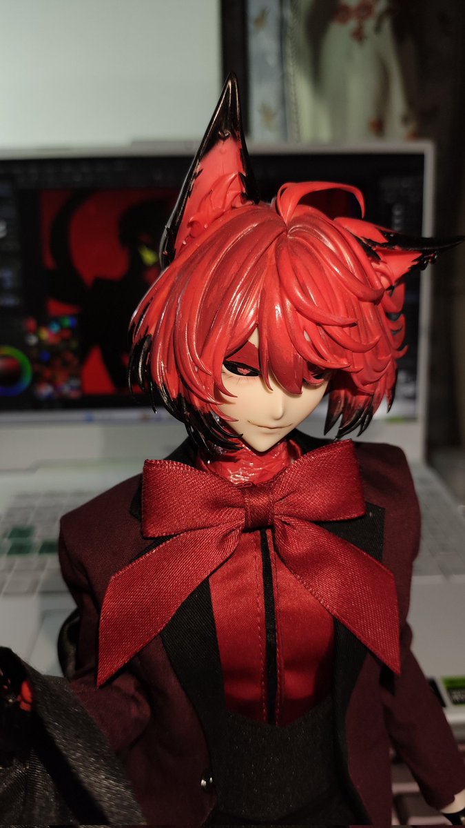 Asmoontonignt's tweet photo. 未完成但是憋着难受还是发出来吧
遮挡了一下露馅的部分
#alastor https://t.co/1C4DEv1KTF