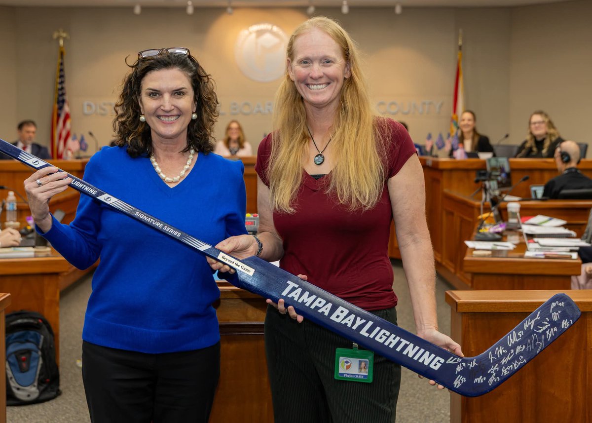 TheCoyoteWay's tweet photo. ⚡️️ BIG NEWS! Huge congratulations to Cypress Creek’s own Phyllis Crain on being named a first-ever recipient of the @TBLightning &amp; @pascoschools Beyond the Game award! ⚡️​Thank you, Coach Crain, for the incredible impact you make on our Coyotes every single day! 🐺 https://t.co/58h6gvgyzM