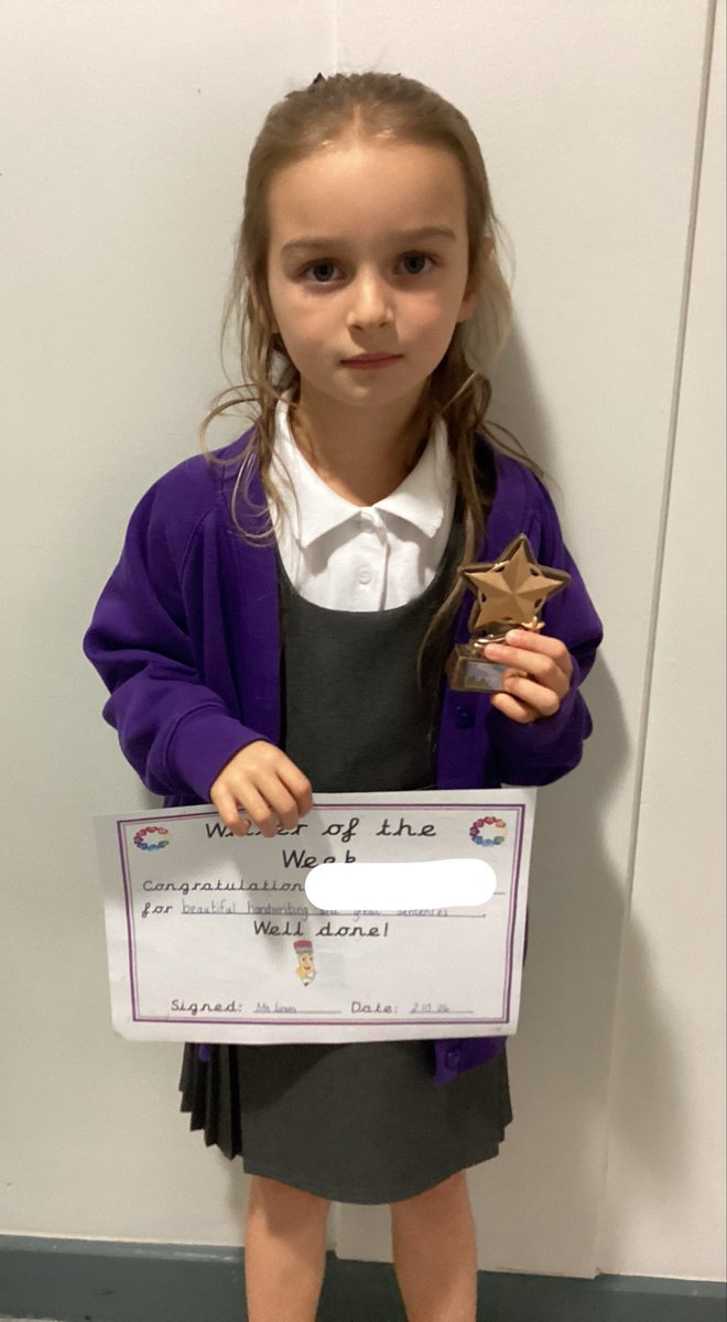 SpringwellYear1's tweet photo. Our two fantastic achievers at writing and behaviour!! 😀💜✏️🤩 https://t.co/EZBAvSt7pl