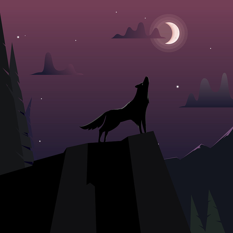 RiverBalemk's tweet photo. [Wolf仙偾沂 en el bosque nocturno, con aura misteriosa] https://t.co/dTxj3080OA