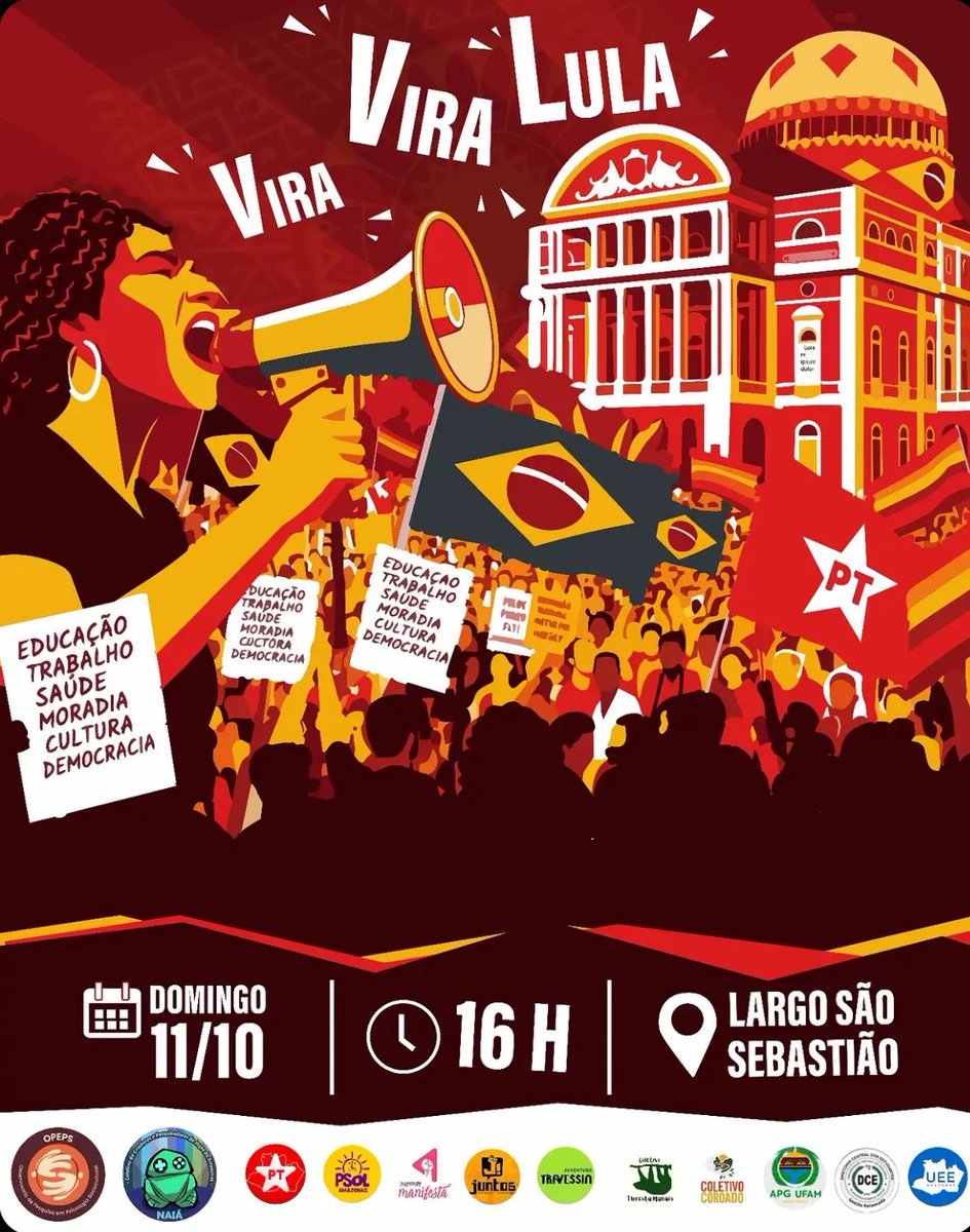 blopesniperby's tweet photo. Divulgando aqui nosso ato de Domingo, vira vira Lula. Vamos pra cima! ⭐️❤️ https://t.co/i0z3nazkQU