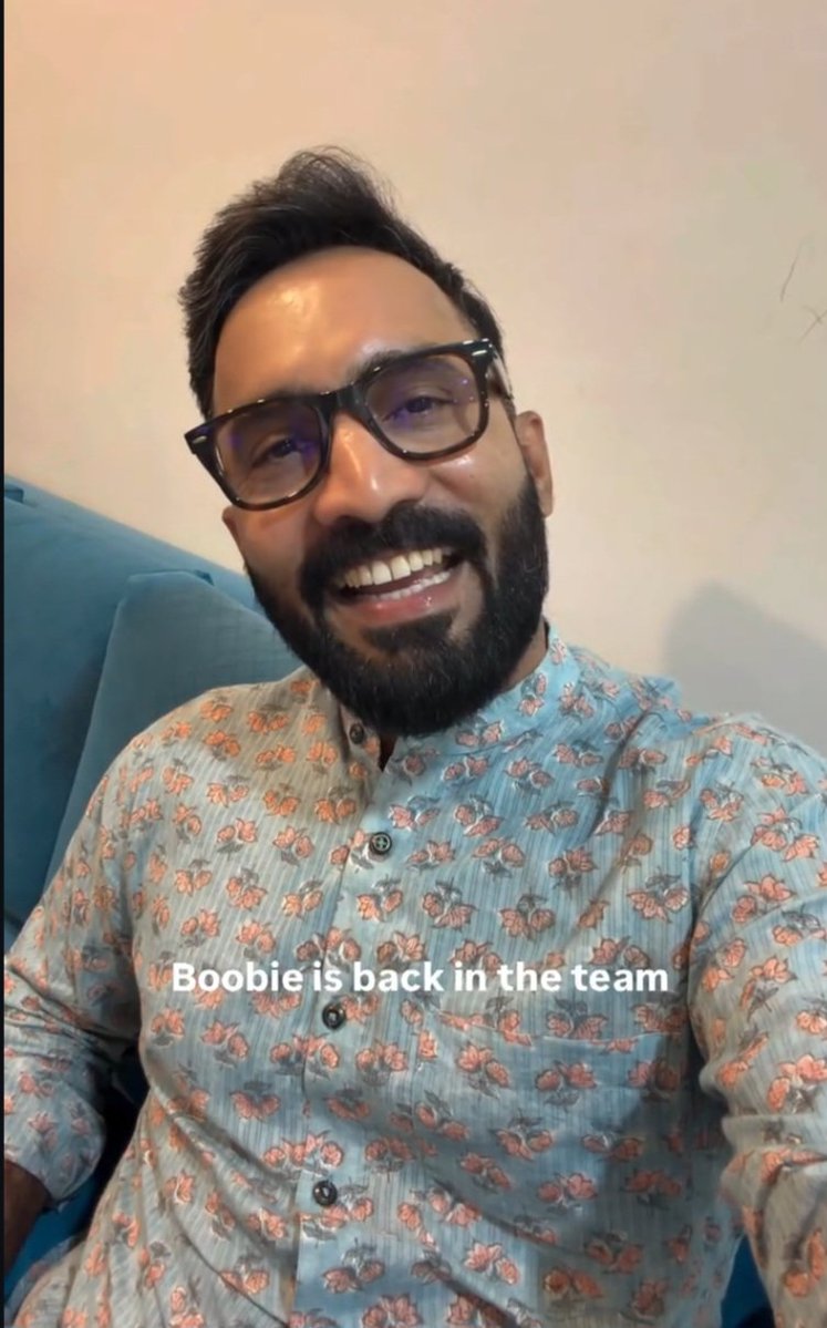 imkevin149's tweet photo. The happiness on Dinesh Karthik's face when Bhuvneshwar Kumar got selected for the T20Is 🥹❤️ https://t.co/OvrVqaCHHb