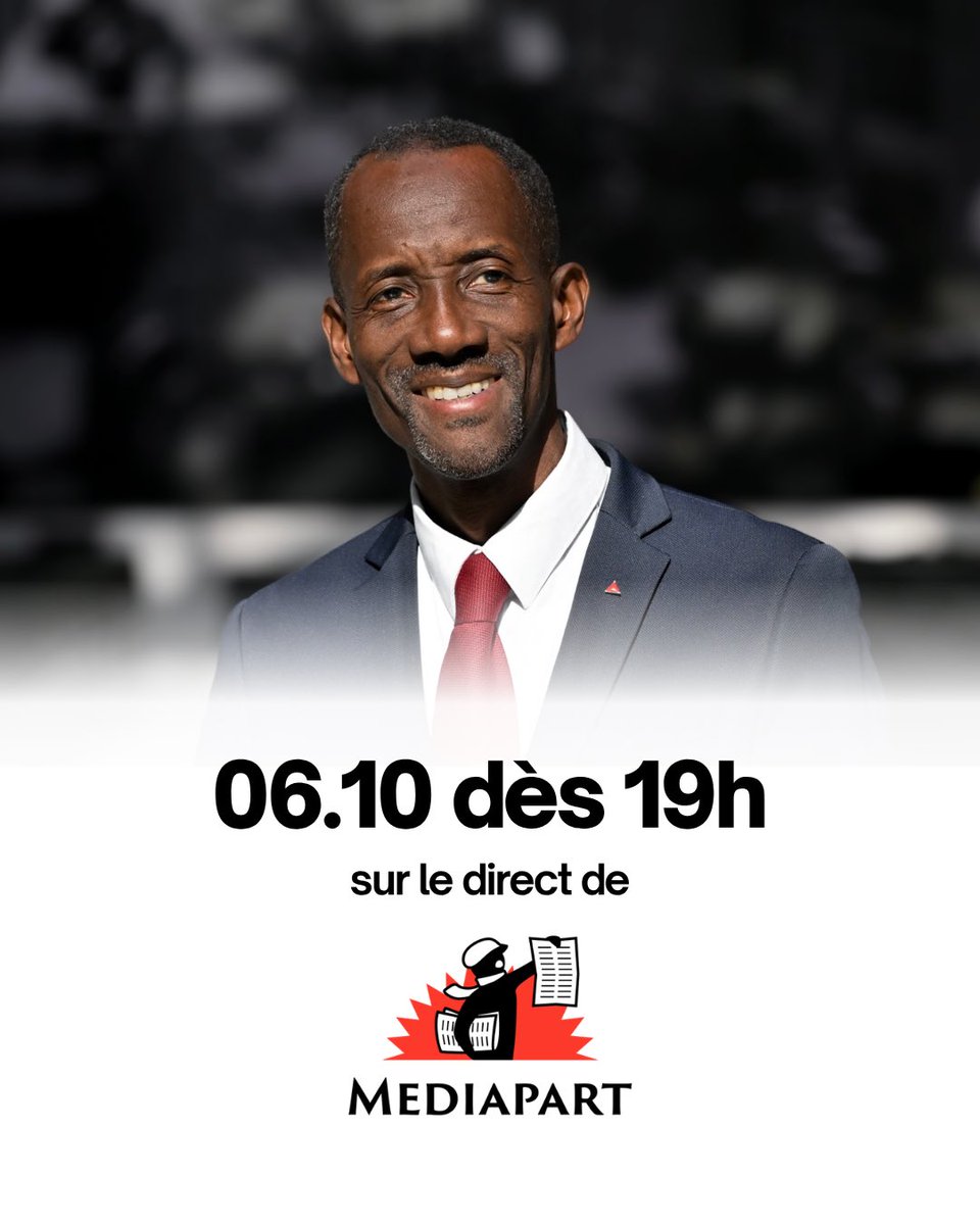 BallyBagayoko's tweet photo. Je serai présent dans le live de @Mediapart à 19h 📺 https://t.co/e1taScu45p