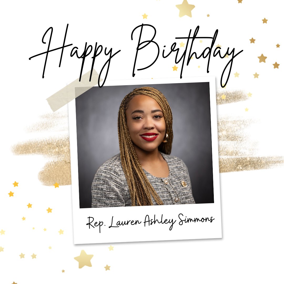 RepLSimmons's tweet photo. Happy Birthday Representative Lauren Ashley Simmons! You answered the call to serve and we are all the better for it. Thank you for your courage, compassion and commitment that you have for your district and community. https://t.co/jsKxzvEDj8