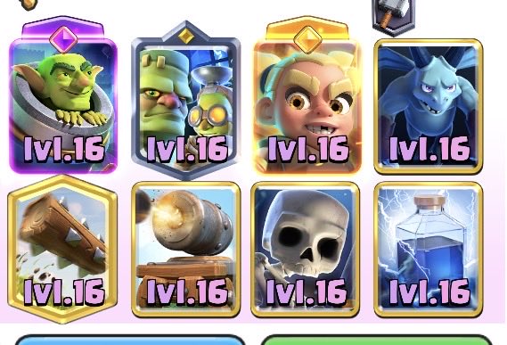 ShiningGoomy's tweet photo. @TryazGaming And the balance changes make me think the next season is gonna be the same way. Potentially worse. Like the fact that of all the cards in a deck like this, only skeles was nerfed is insane. https://t.co/TseIcDhlym