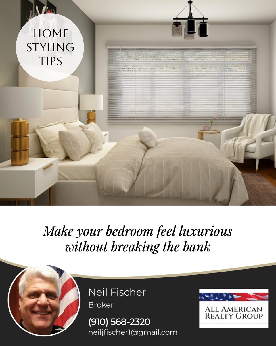 neilfischer14's tweet photo. ✨ A luxurious bedroom doesn’t need a luxury budget.

🛏️ Layer your bedding
💡 Add warm lighting
🪞 Choose a statement piece
🌿 Mix in natural textures
🧺 Clear the clutter

A few thoughtful details can completely change how your space feels! https://t.co/lc2F74WlJG