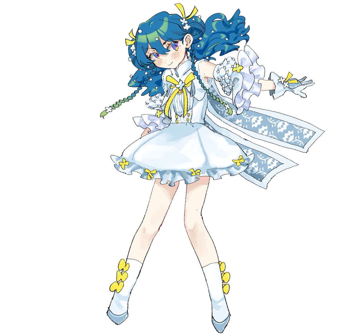 nell__636's tweet photo. 顔周り、特にチークの入れ方がこよりちゃんの絵見ながら描いたことで死ぬほど寄ってもて、一目瞭然すぎるかもしれない・・・・・・・て落ち込みながら提出したら全然みんな俺よりヒエラルキーが上そうな乳の見えた女児に引っ張られてて笑顔戻った https://t.co/9uaFc4SmUs