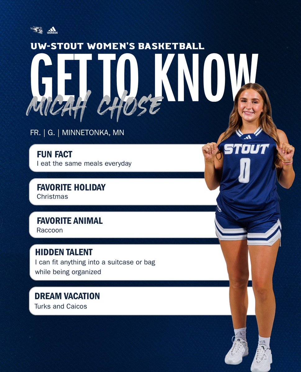 BlueDevilsWBB's tweet photo. Blue Devil Fans‼️ Today we’re sharing more about Freshman, Micah Chose!! 🤩 Micah is from Minnetonka, MN, and is a Business major. She is undecided on which career path she’d like to take, but she’d love to be able to travel the world someday!!! 🌎✈️😈💙

#BuiltOnTrust #RollDevs https://t.co/5tKj2XAQXX