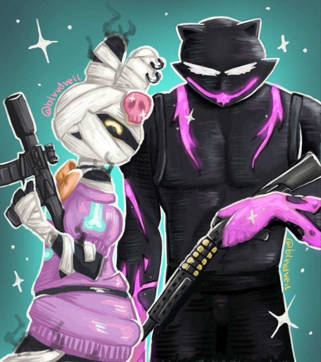 blvvdveil's tweet photo. me and my butch after killing you in fortnitemares #fortnitemares #fortnite https://t.co/pcOwdhV9B4