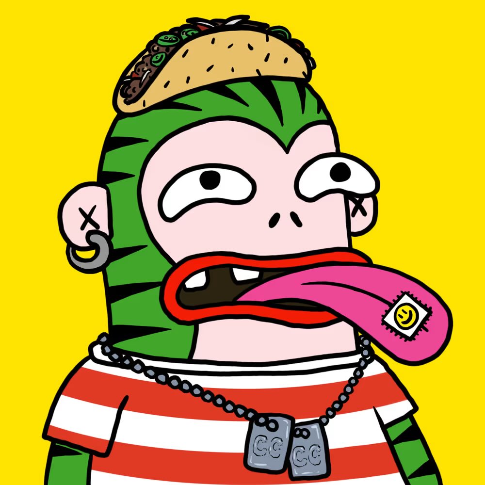 subtlefiendNFT's tweet photo. GM 
National taco day on taco tuesday? What a time to be alive 🙏🌮

CHUMP https://t.co/yZfc6WHhM7