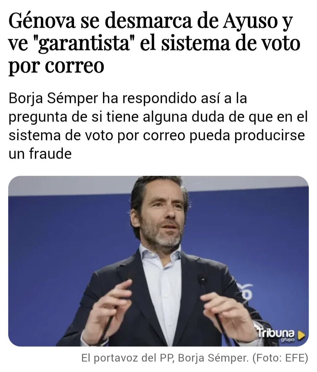 hermanntertsch's tweet photo. ¿Si es tan garantista el voto por correo por qué no os lleváis a Leyre Díez a que os haga las cuentas en Génova, la que estaba en Correos con las manos sucias sobre la cadena de custodia de las sacas del voto por correo?

Panda de Pardillos https://t.co/EnZc1OZQfl