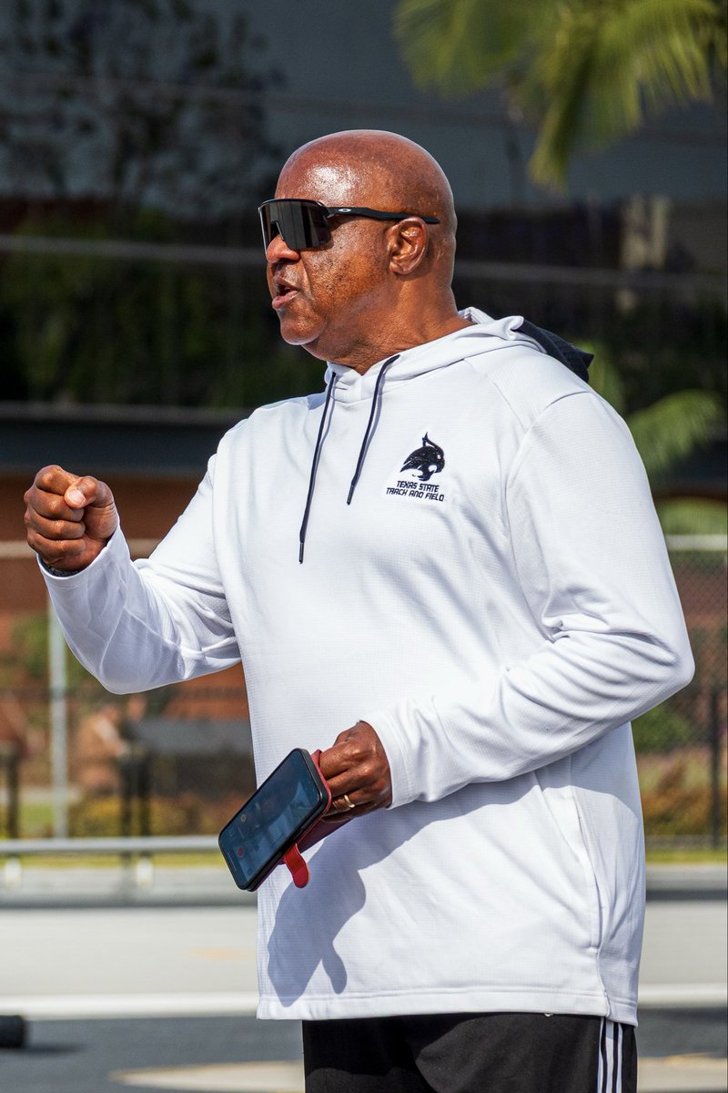 TXStateTrack's tweet photo. Happy National Coaches Day! 🐾

The architects of a dynasty and the standard of Texas State Track &amp; Field 😼🏆

#EatEmUp | #IMPACTFUL https://t.co/efD0NbkpnK