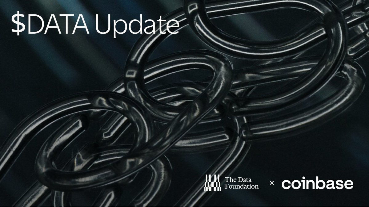 datafdn's tweet photo. Today, @coinbase is migrating $IP to $DATA.

▸ $IP trading on Coinbase paused Oct 5
▸ Conversion runs Oct 5 – 7
▸ $DATA trading opens on Coinbase once migration is done Oct 7

Please hold on deposits or transfers on $IP to Coinbase until then.

Status updates ↓
https://t.co/SMgsVQDrpW