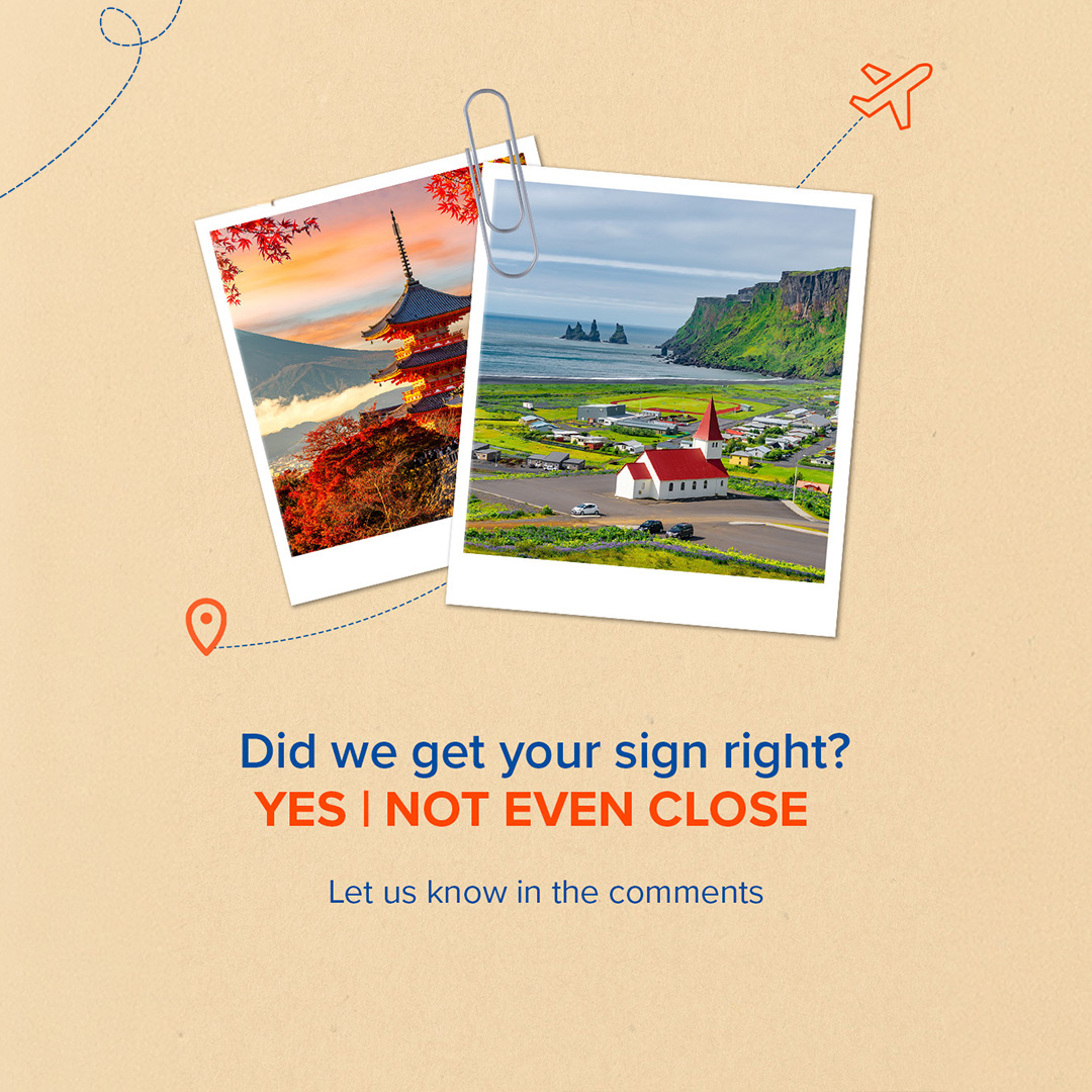 CheapOair's tweet photo. Maybe you booked the hotel before picking the destination, packed for every possible scenario, or planned a whole weekend down to the minute.
Did we get your sign right? Drop it in the comments 👇
Book your flight with CheapOair ✈️ 
https://t.co/FnNDcctHee
#CheapOair https://t.co/EqJomiqKU9