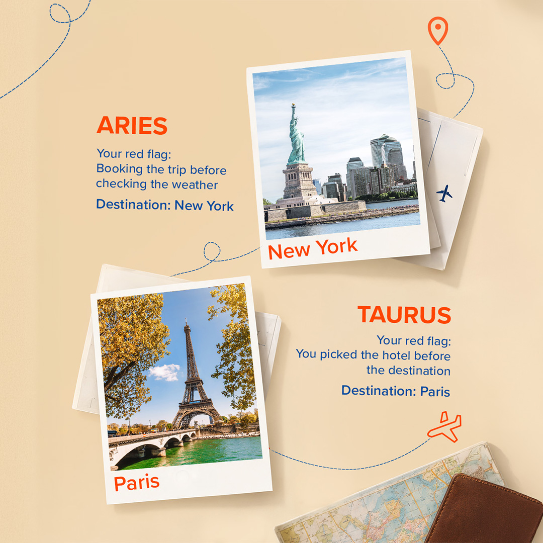 CheapOair's tweet photo. Maybe you booked the hotel before picking the destination, packed for every possible scenario, or planned a whole weekend down to the minute.
Did we get your sign right? Drop it in the comments 👇
Book your flight with CheapOair ✈️ 
https://t.co/FnNDcctHee
#CheapOair https://t.co/EqJomiqKU9