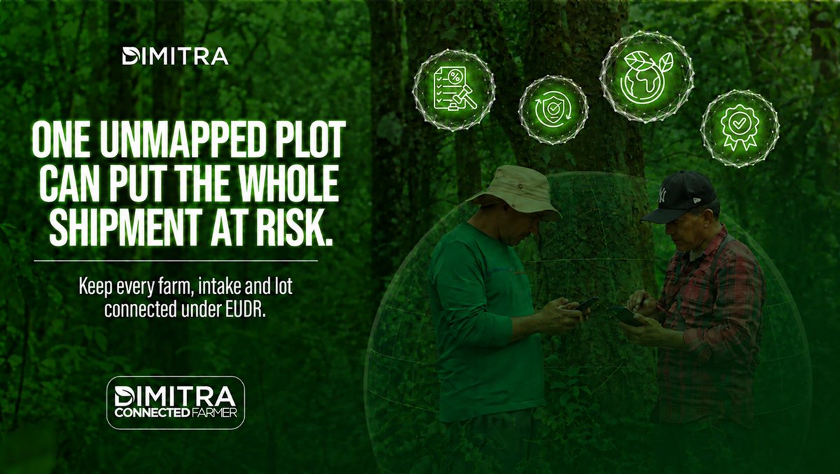 dimitratech's tweet photo. For a cooperative exporting into the EU, traceability cannot begin when a buyer asks for proof.

By then, the evidence has to already exist.

Connected Farmer Cooperative Edition builds that record into the way your network already works, from farm mapping and station intake to processing and the final lot.

Start your cooperative today: https://t.co/mqTZyxyjES

#EUDR #AgTech #Cooperatives #Traceability