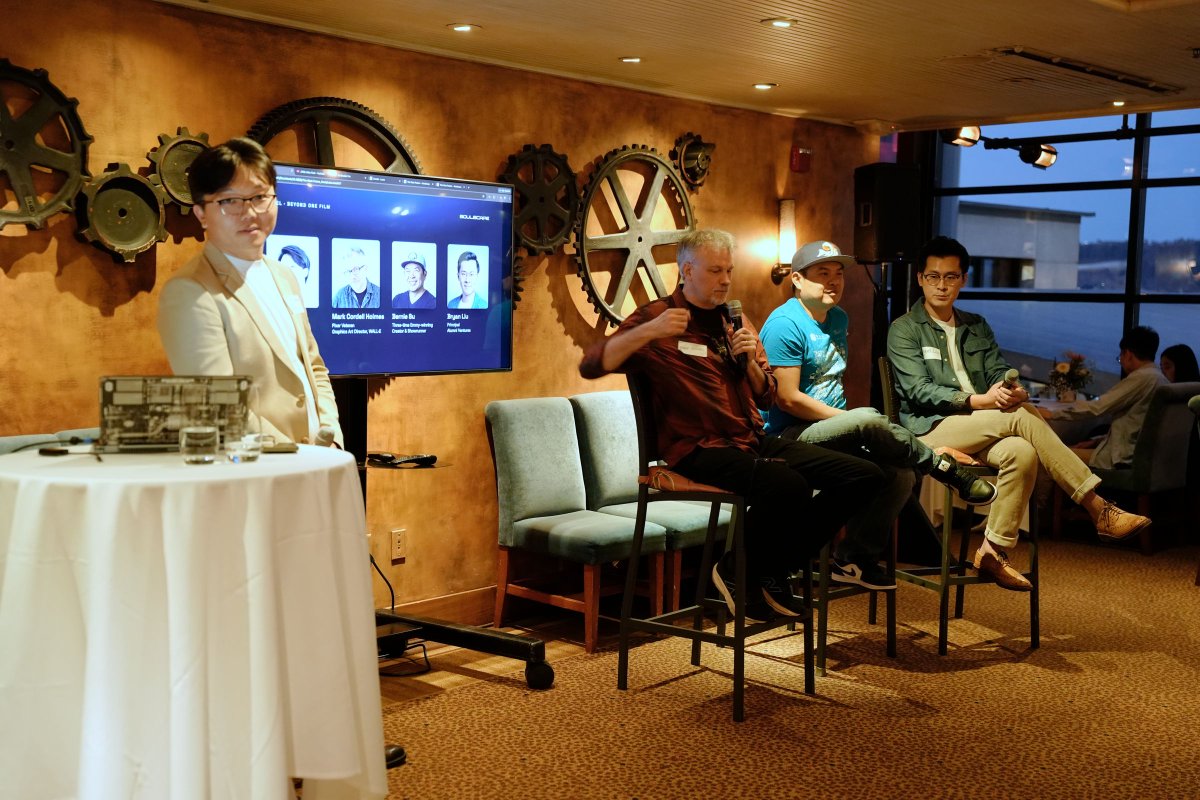 soulscapefilm's tweet photo. A first look at Soulscape Studio.

Last Sunday in SF, 65 filmmakers, founders and industry leaders—including Academy Award, Grammy and Emmy winners—joined The Next Frame, supported by Seedance.

Our next chapter in original storytelling and production. https://t.co/dTu7A33NBZ