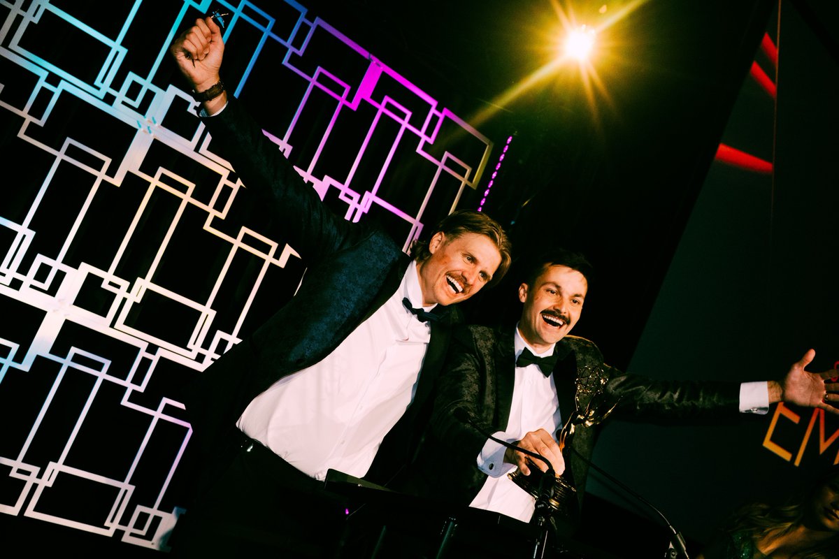 lipscomb's tweet photo. Lipscomb alumnus Austin Bever (BS ’14) and his friend, Colin Cooper, are using music, comedy and creativity to help communities tell their stories...and now, that work has earned them an Emmy Award.

As one half of the viral duo @AustinandColin , Austin has helped create social media videos seen by millions, blending humor, local pride and storytelling in ways that bring people together.

This past spring, Austin & Colin became the first winners of a regional Emmy Award in the inaugural social media category for their city anthem-style video created for Mississippi State University and Starkville, Mississippi.

Austin's creative journey also has deep Lipscomb roots, from performing in Singarama, Stompfest and the Tau Phi Cowboy Show to launching Mac N’ Cheese Media with support from the Bison community.

Today, the duo has more than 140 million views and 400,000 followers, creating viral videos for cities, colleges and communities across the country.
Read the full story here: https://t.co/CuNwBQYMTW
