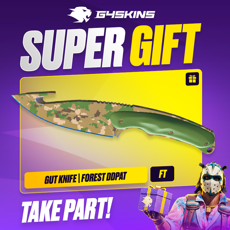 g4skinsdotcom's tweet photo. Super gift with G4Skins!🎉
💚GUT KNIFE | FOREST DDPAT (Field Tested)💚

To enter:
✅ Follow @g4skinsdotcom
✅ Like + RT
✅ Tag 2 friends

📅 Results on October 9. Good luck!

#supergift #gift #skin #g4skins #csgo #counterstrike #counterstrike2 #free #freeskin #cs #cs2 https://t.co/Aoghd3vAdq