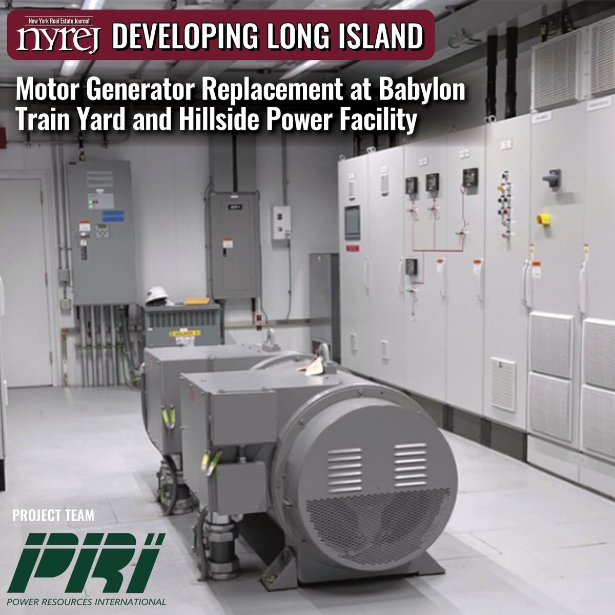 NYREJ's tweet photo. 2026 Developing Long Island: Motor Generator Replacement at Babylon Train Yard and Hillside Power Facility - Read More here: https://t.co/UPgN91K5A2 #NYREJ #commercialrealestate https://t.co/9clE87D4eC