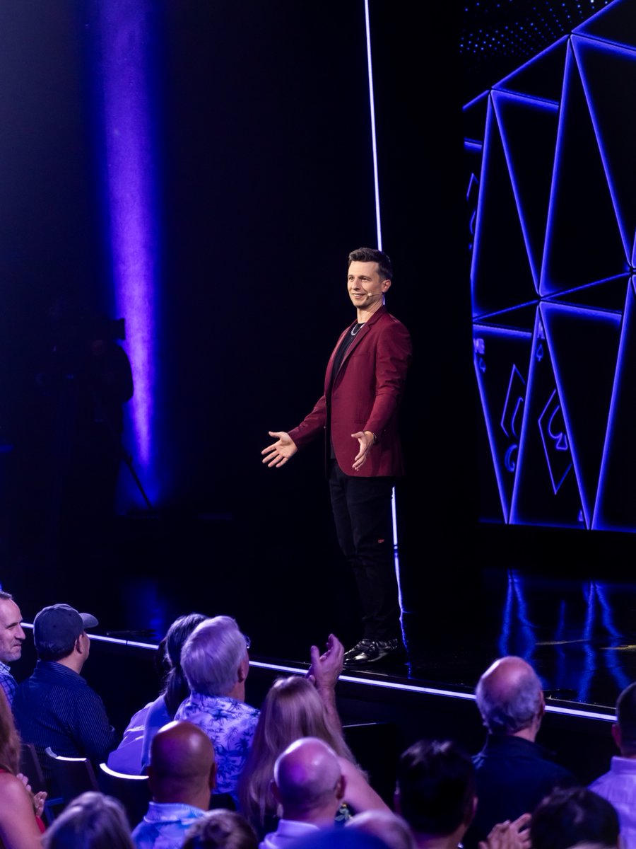 TheLINQ's tweet photo. Last night's Mat Franco Netflix taping was amazing, and you can still be part of the special. 🎩🍿 Two shows tonight, 7PM and 9:30PM, at The LINQ. Tickets are very limited, so grab yours before they're gone!

🎟️ https://t.co/HOTRXuwl1L https://t.co/sJMlTY6ZLG