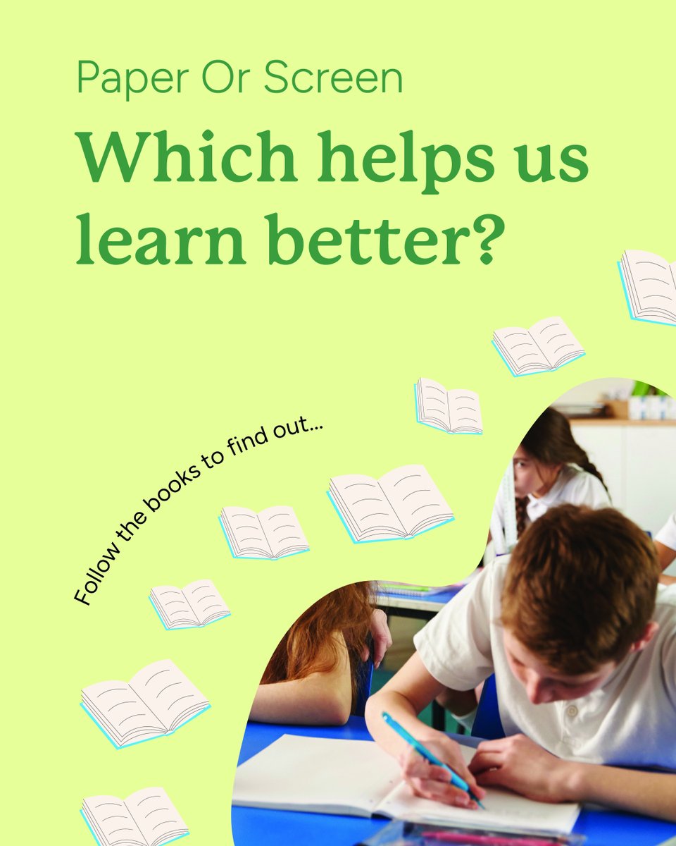 LovePaperUK's tweet photo. Paper or screen – which helps us learn better? 📚 

Discover why print still matters for learning. 

Read more here https://t.co/03tWsKiDP7 https://t.co/GRUHopEkKK