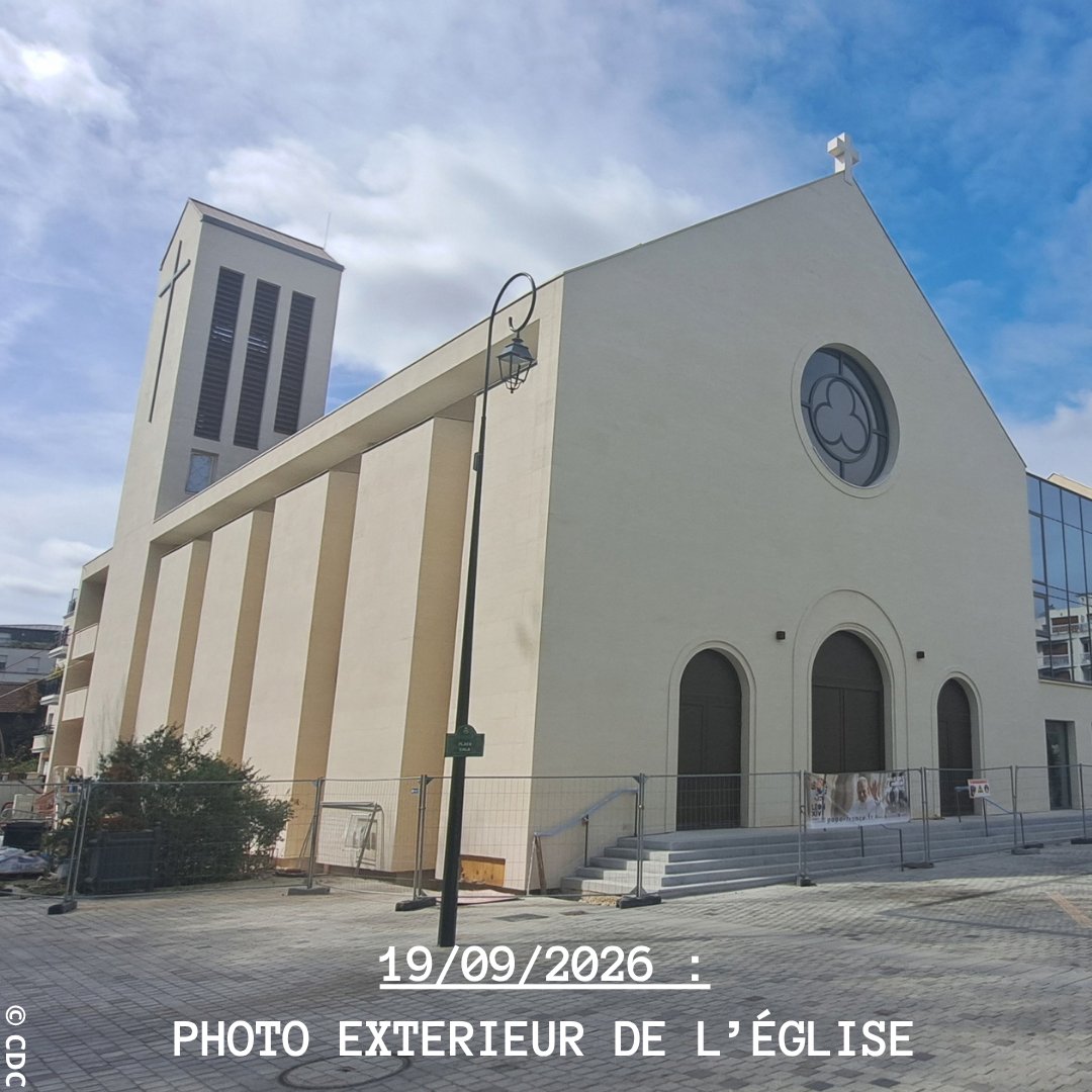 ChantiersCardi's tweet photo. 📣Le chantier de l'église Sainte-Bathilde avance à grand pas !

🏗️Depuis la désacralisation en 2021, découvrez en images les grandes étapes de la construction de la future église de Chelles (77)

📆Inauguration prévue le 30 janvier 2027, jour de la Sainte-Bathilde
@catho77_fr https://t.co/QGC3lhf6iZ